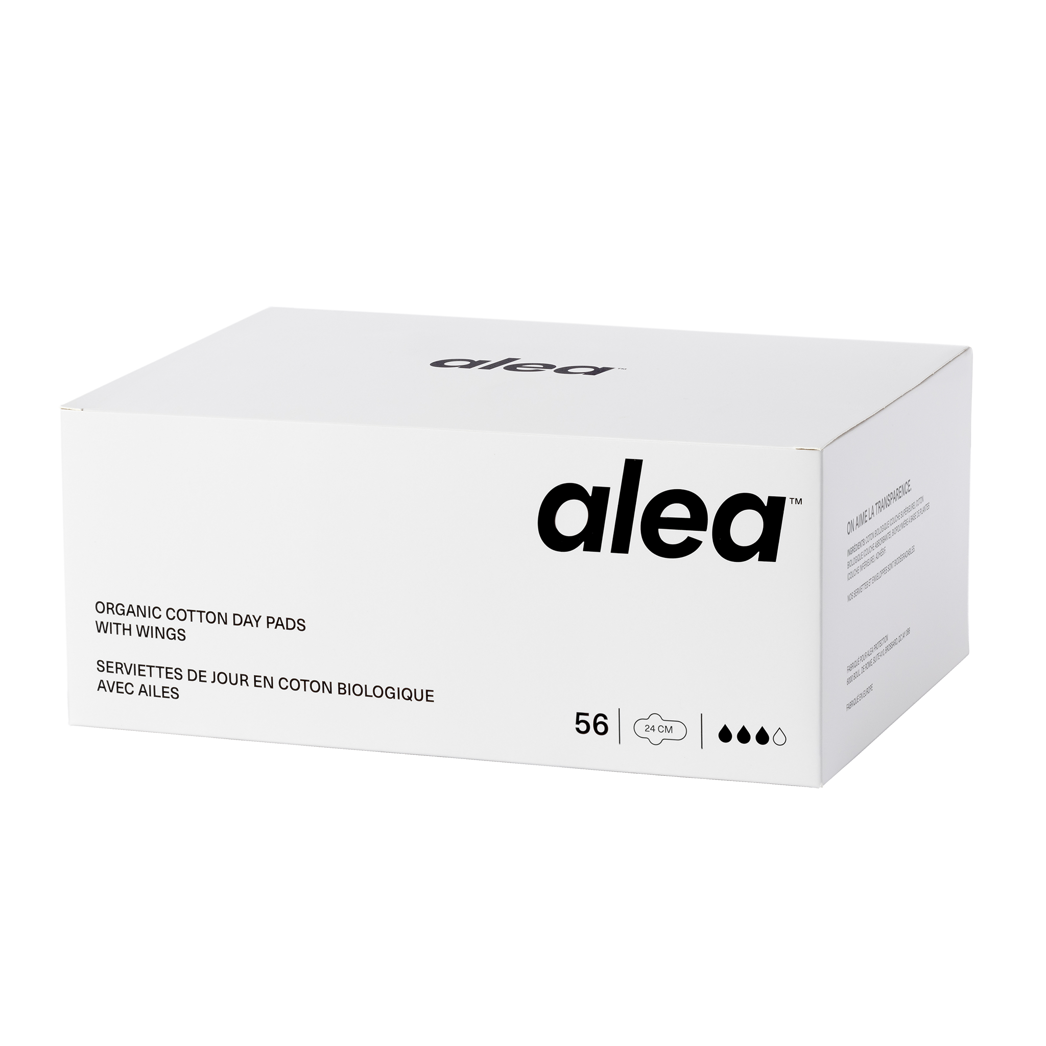 Serviettes de jour en coton biologique avec ailes