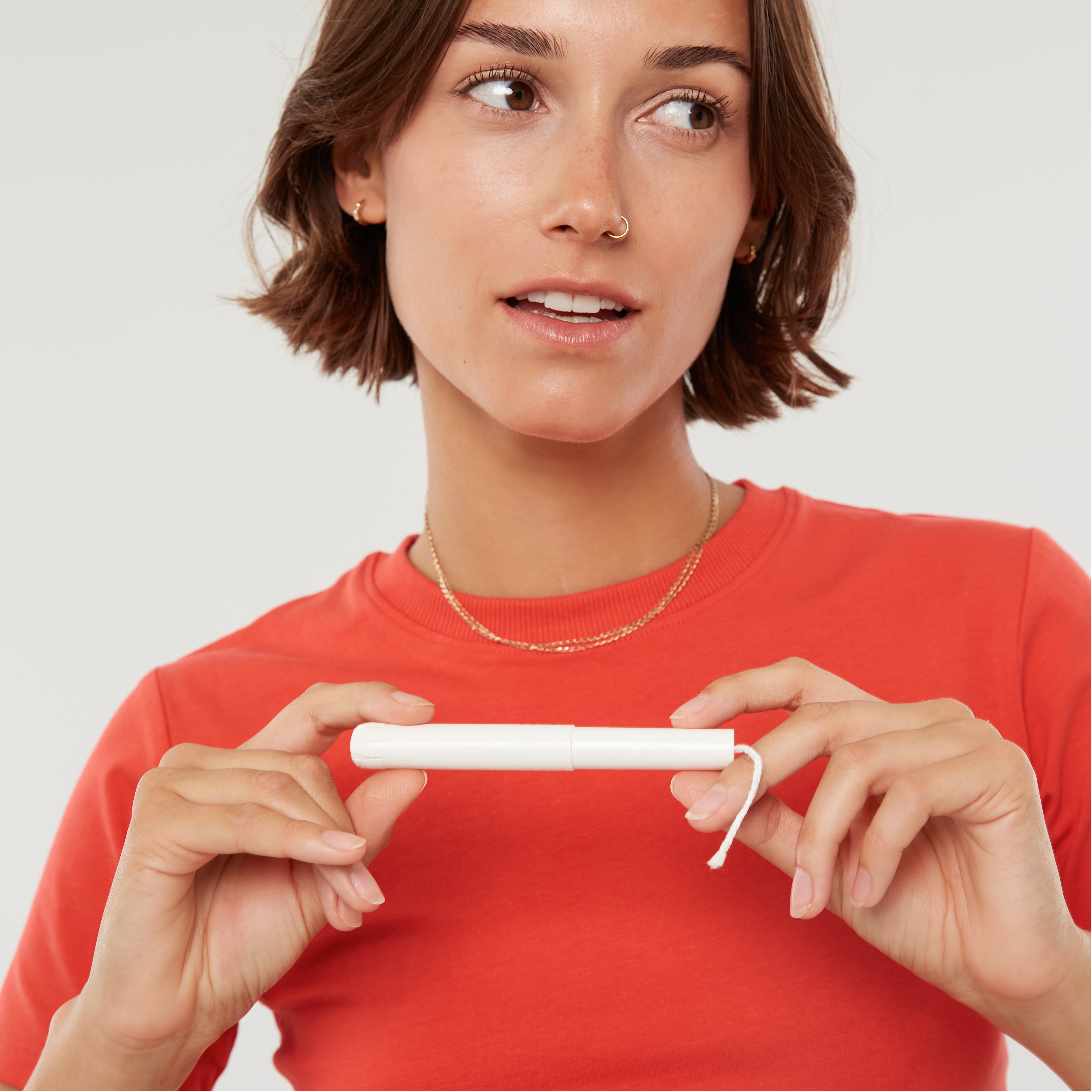 Tampons en coton biologique avec applicateur